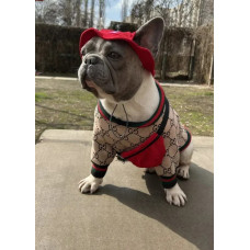 Панама для собак Hat-Dog котон Хакі з патчем