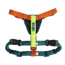 Шлея для собак Color Block Lime Mix Woolly Wolf