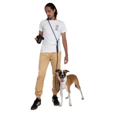 Повідець для собак Zee.Dog - Deep Blue Hands-Free 120-240 см