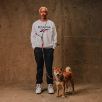 Повідець для собак Zee.Dog and REEBOK- SUEDE Hands-Free 120-240 см