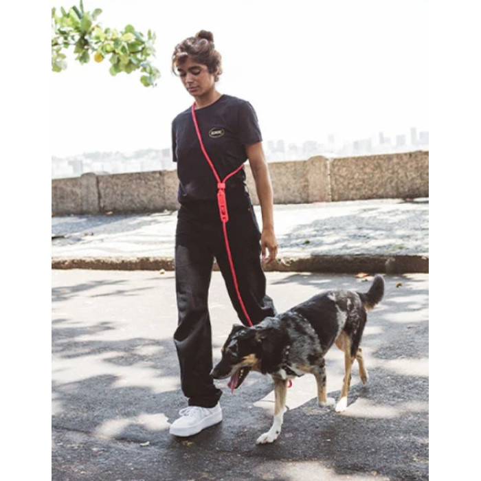 Повідець для собак Zee.Dog - Neon Coral Hands-Free