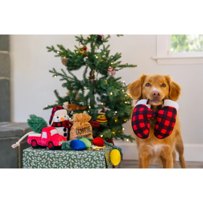 Іграшка для собак Рукавички Mittens Home for the Holidays Pet Play
