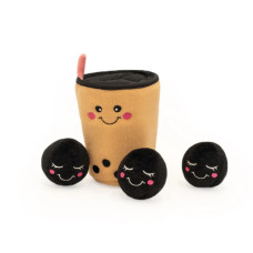 М'яка іграшка для собак, молочний чай з кульками боба Zippy Paws - Boba Milk Tea