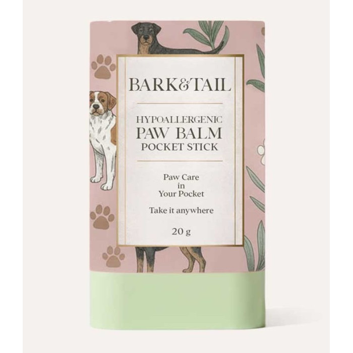 Захисний та зволожуючий гіпоалергенний бальзам для лап Bark Tail, 20 г
