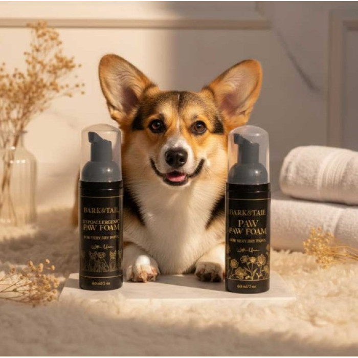 Піна щоденна для дуже сухих лап з сечовиною Bark Tail, 60 мл
