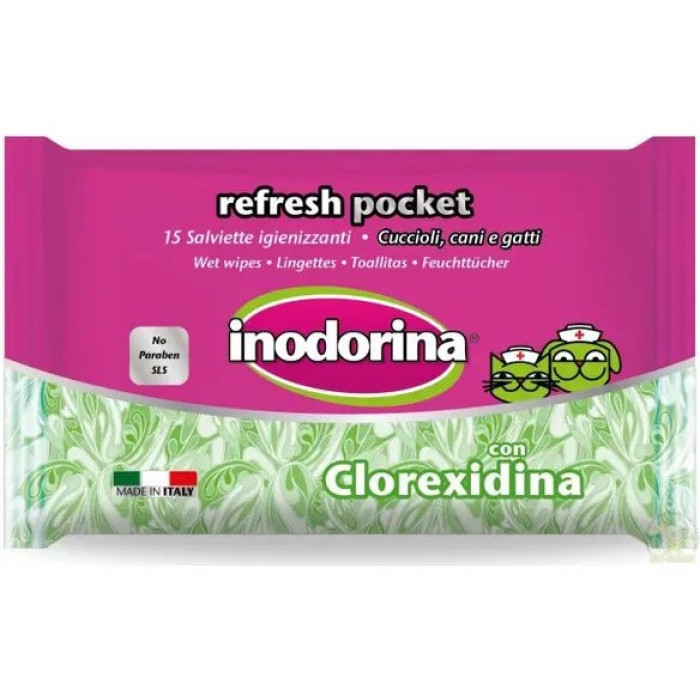 Вологі біорозкладні серветки Inodorina