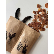 Натуральні ласощі для собак чіпси з філе кролика Bark Tail