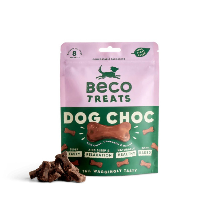 Печиво для собак Beco Pets Шоколад з керобом, ромашкою та кіноа 70 г.