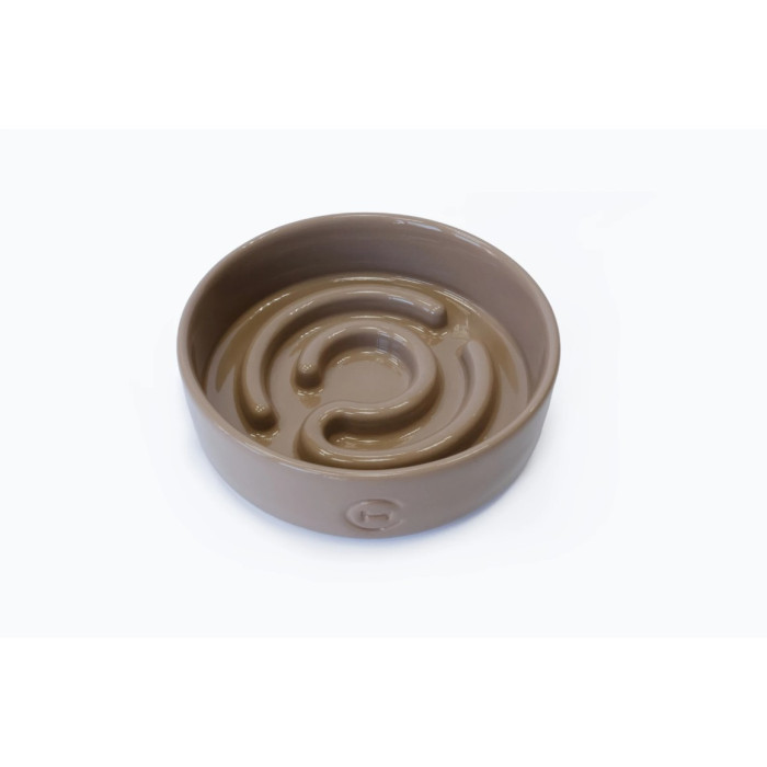 Керамічна миска для повільного годування собак Cacao Ceramic Slow Feeder