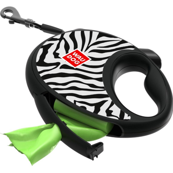 Повідець-рулетка для собак WAUDOG R-leash, S, до 12 кг, 3 м.
