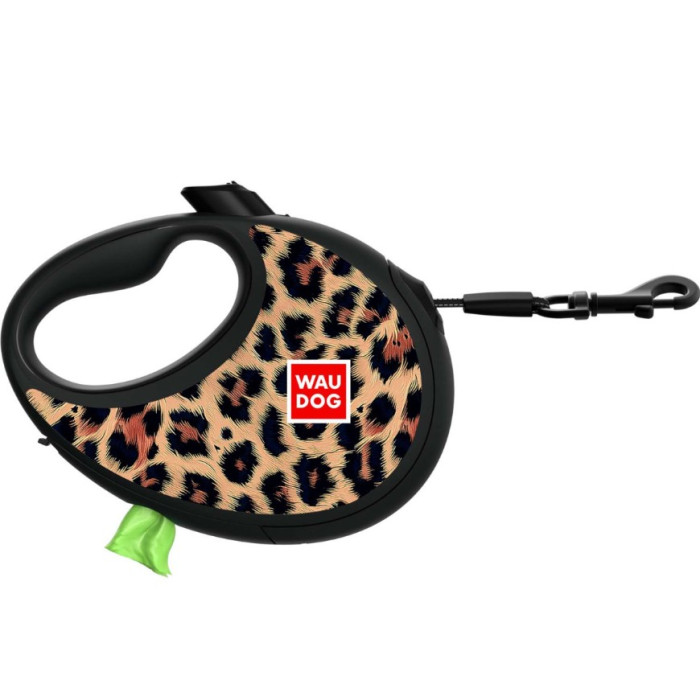 Повідець-рулетка для собак WAUDOG R-leash, S, до 12 кг, 3 м.