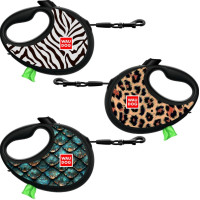 Повідець-рулетка для собак WAUDOG R-leash, S, до 12 кг, 3 м
