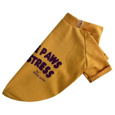 Футболка Less Stress Dogs Bomba жовта
