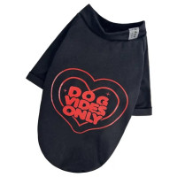 Футболка Less Stress Dogs Bomba чорна Dog Vides
